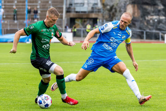 Varbergs Emil Hellman och Oddevolds Gabriel Sandberg