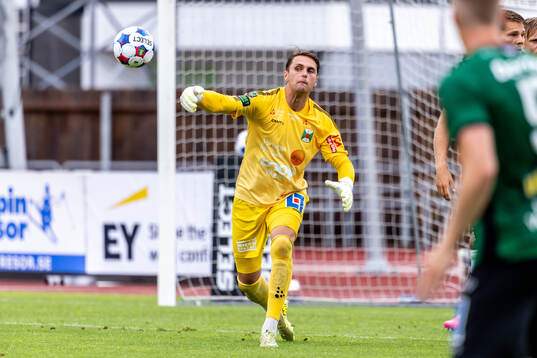 Varbergs målvakt Oscar Ekman