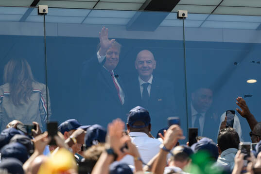 Donald Trump, President of USA, and Ganni Infantino,