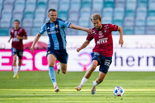 Djurgårdens Piotr Johansson och Örgrytes William Hofvander