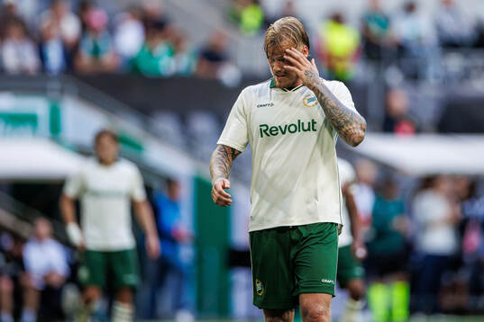 Victor Eriksson of Hammarby looks dejected