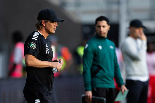 Coach Fredrik Holmberg of GAIS