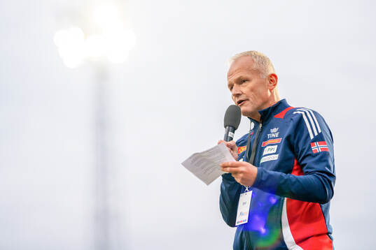 Runar Bålsrud, president of the Norwegian Athletics