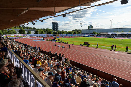 Uppsala Friidrottsarena interiör
