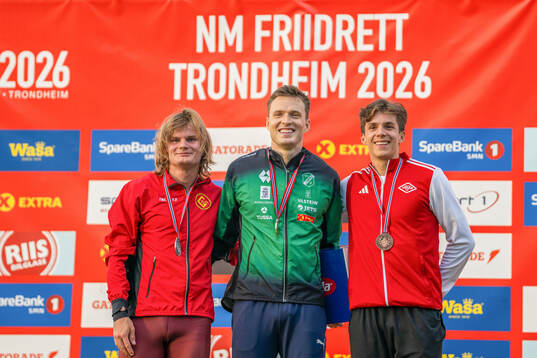 Andreas Haara Bakketun, Karsten Warholm and Emiliano Storm