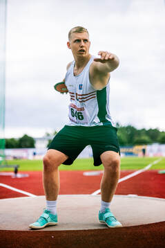 David Thilén i herrarnas diskus final