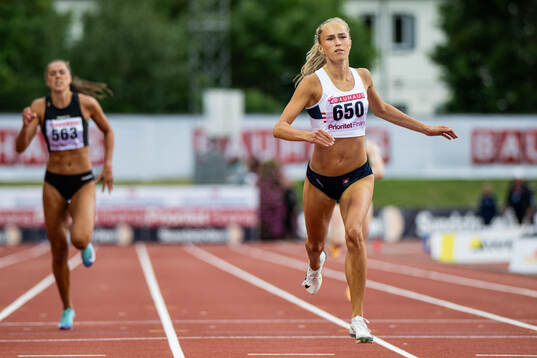 Elna Wester, Örgryte IS, i damernas 400m final