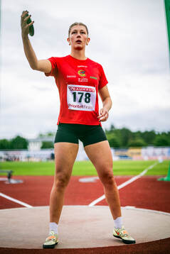 Edvina Norberg, IF Göta Karlstad, i damernas diskusfinal