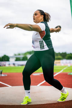 Vanessa Kamga, Hässelby SK, i damernas diskusfinal