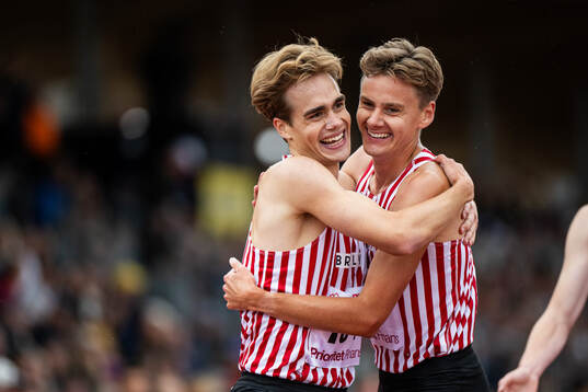 Jonas Magnusson, Hälle IF, och Samuel Pihlström, Hälle
