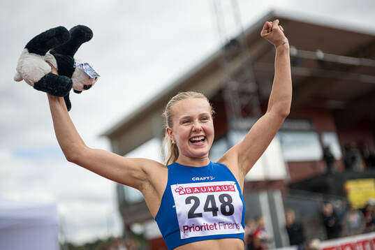 Tilde Bjerager, IFK Växjö, jublar