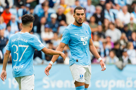 Malmö FFs Adrian Skogmar och Andrej Djuric