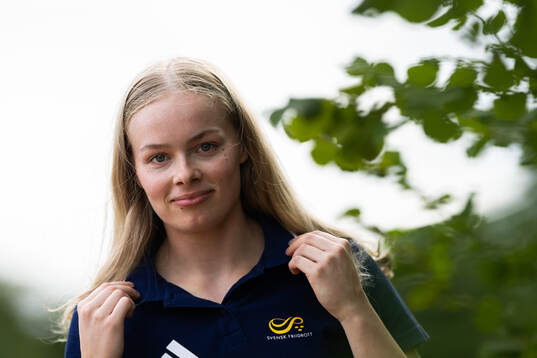 Kajsa Roth of the Swedish national athletics team poses for