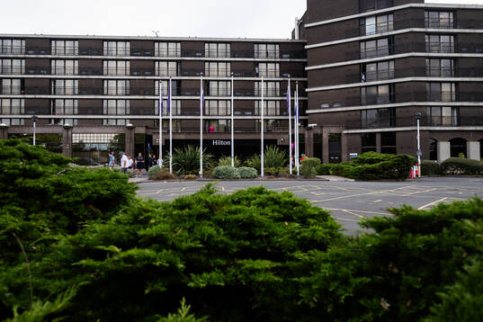 Exterior view of the athletes hotel