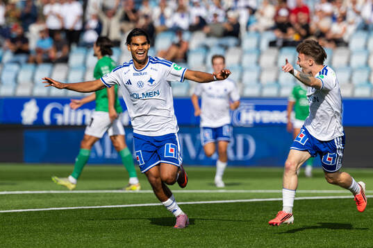 IFK Norrköpings Noel Sernelius jublar