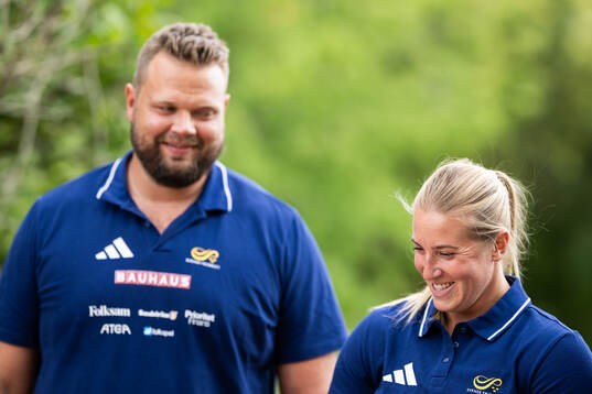 Daniel Ståhl and Fanny Roos of the Swedish national