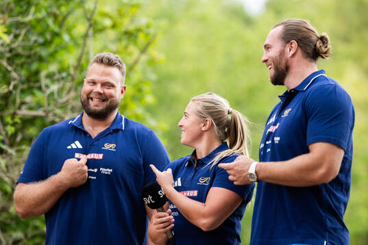 Daniel Ståhl, Fanny Roos and Wictor Petersson of the