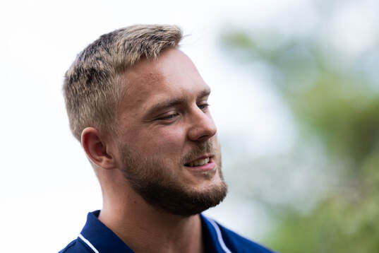 Jesper Ahlin of the Swedish national athletics team at a