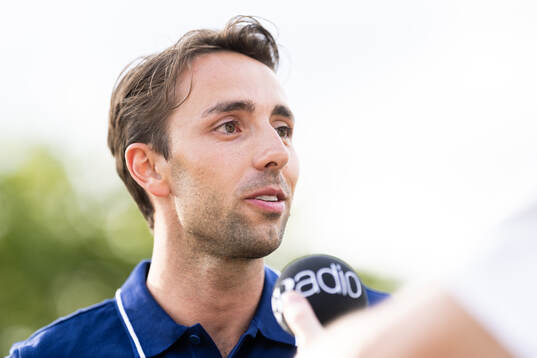 Andreas Kramer of the Swedish national athletics team at a