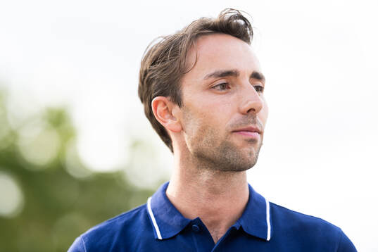 Andreas Kramer of the Swedish national athletics team at a