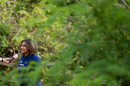 Vanessa Kamga of the Swedish national athletics team at a
