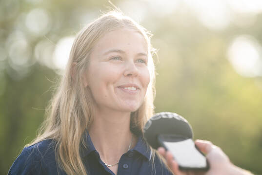 Vera Sjöberg of the Swedish national athletics team at a