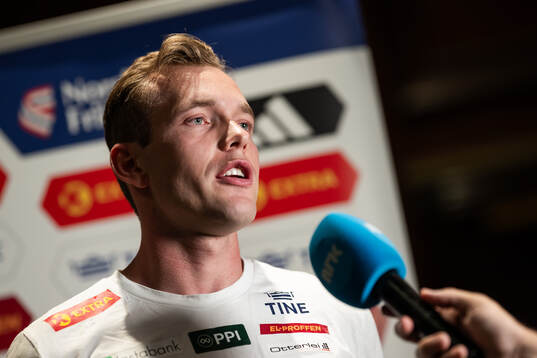 Henrik Flåtnes of the Norwegian national athletics team at