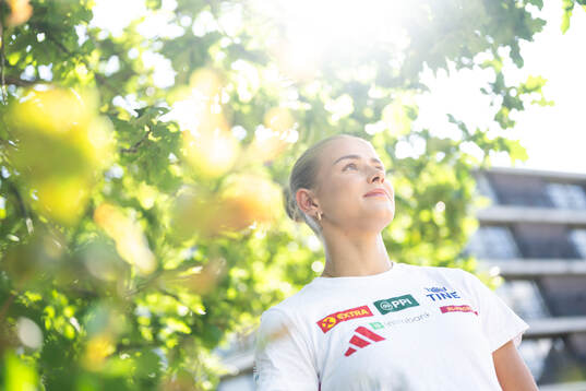 Laura van der Veen of the Norwegian national athletics team