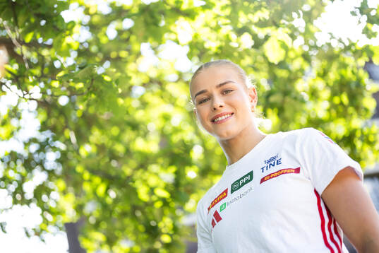 Laura van der Veen of the Norwegian national athletics team