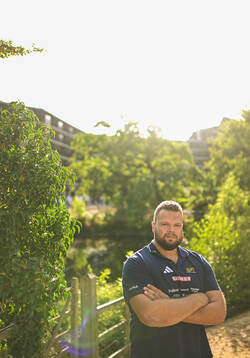 Daniel Ståhl of the Swedish national athletics team at a