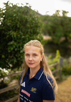 Tilde Bjerager of the Swedish national athletics team poses