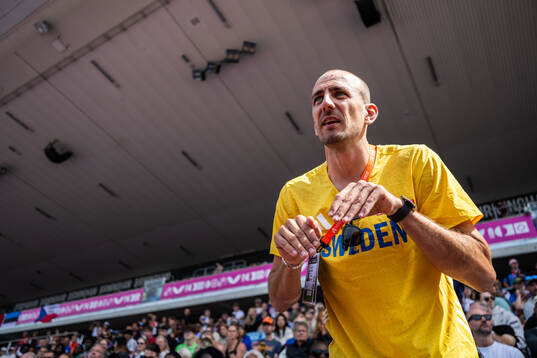 Peder Nielsen, coach of Thobias Montler of Sweden