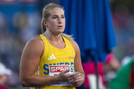 Fanny Roos of Sweden looks dejected