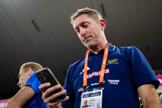 Yannick Tregaro, coach, of Sweden