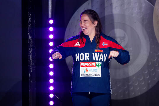 Beatrice Nedberge Llano of Norway celebrates