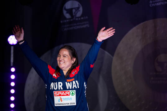 Beatrice Nedberge Llano of Norway celebrates