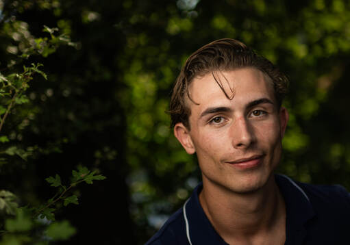 William Asker of the Swedish national athletics team poses