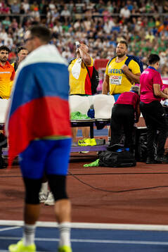 Daniel Ståhl of Sweden looks dejected