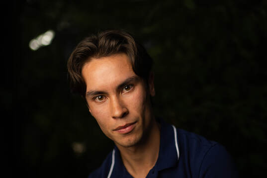 Filip Olsson of the Swedish national athletics team poses