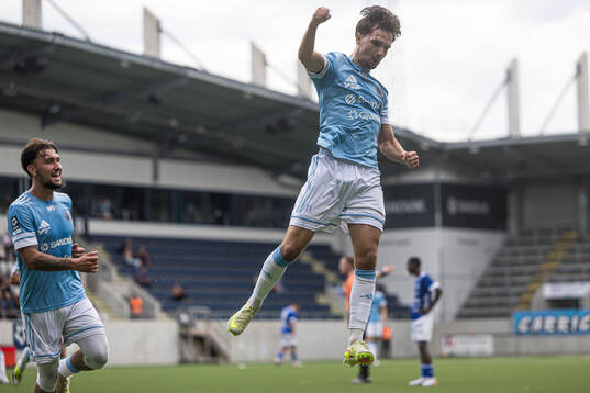 Gefles Lukas Vikgren jublar