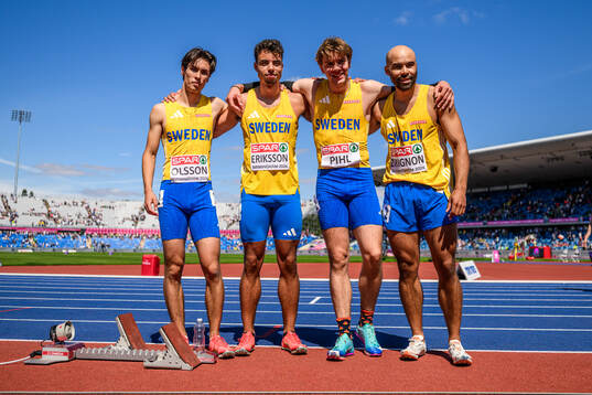 Filip Olsson of Sweden, Zion Eriksson of Sweden, Linus Pihl
