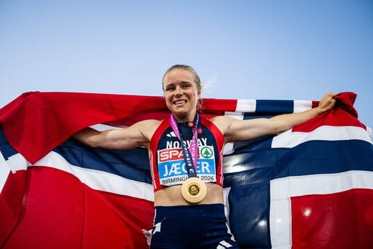 Henriette Jæger of Norway celebrates
