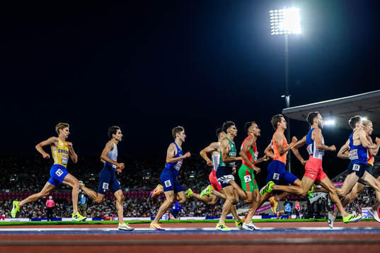 Samuel Pihlström of Swedencompetes in men's 1500 meter