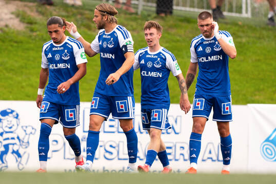IFK Norrköpings Elias Jemal jublar