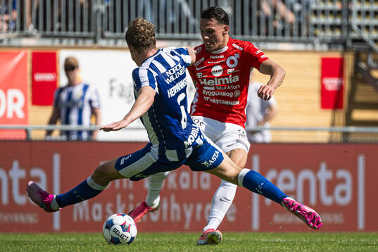 IFK Göteborgs Hjörtur Hermannsson och Degerfors Arman