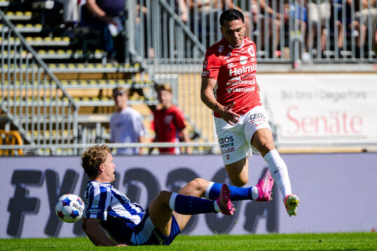 IFK Göteborgs Hjörtur Hermannsson och Degerfors Arman