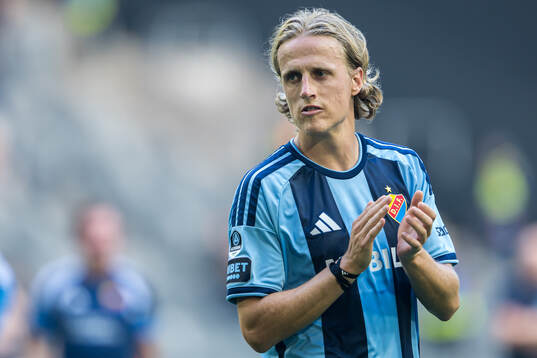 Djurgårdens Jeppe Okkels deppar