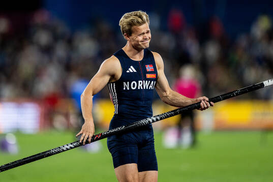 Sondre Mogens Guttormsen of Norway looks dejected in men's