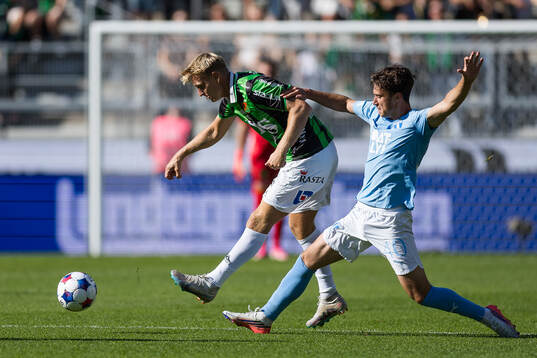 GAIS Joackim Fagerjord och Malmö FFs Kenan Busuladzic