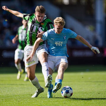 GAIS Max Andersson och Malmö FFs Malte Frejd Pålsson